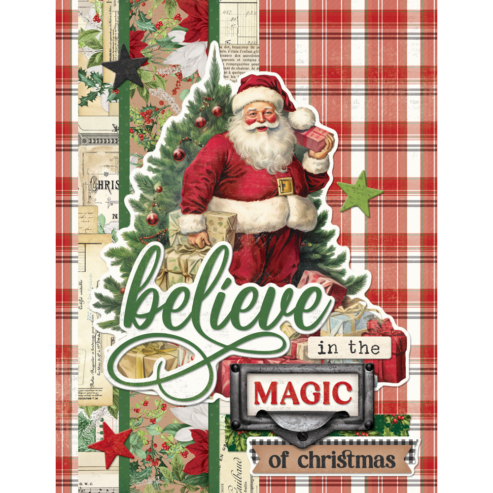 Simple Stories SIMPLE VINTAGE BELIEVE Christmas Card Kit #25537