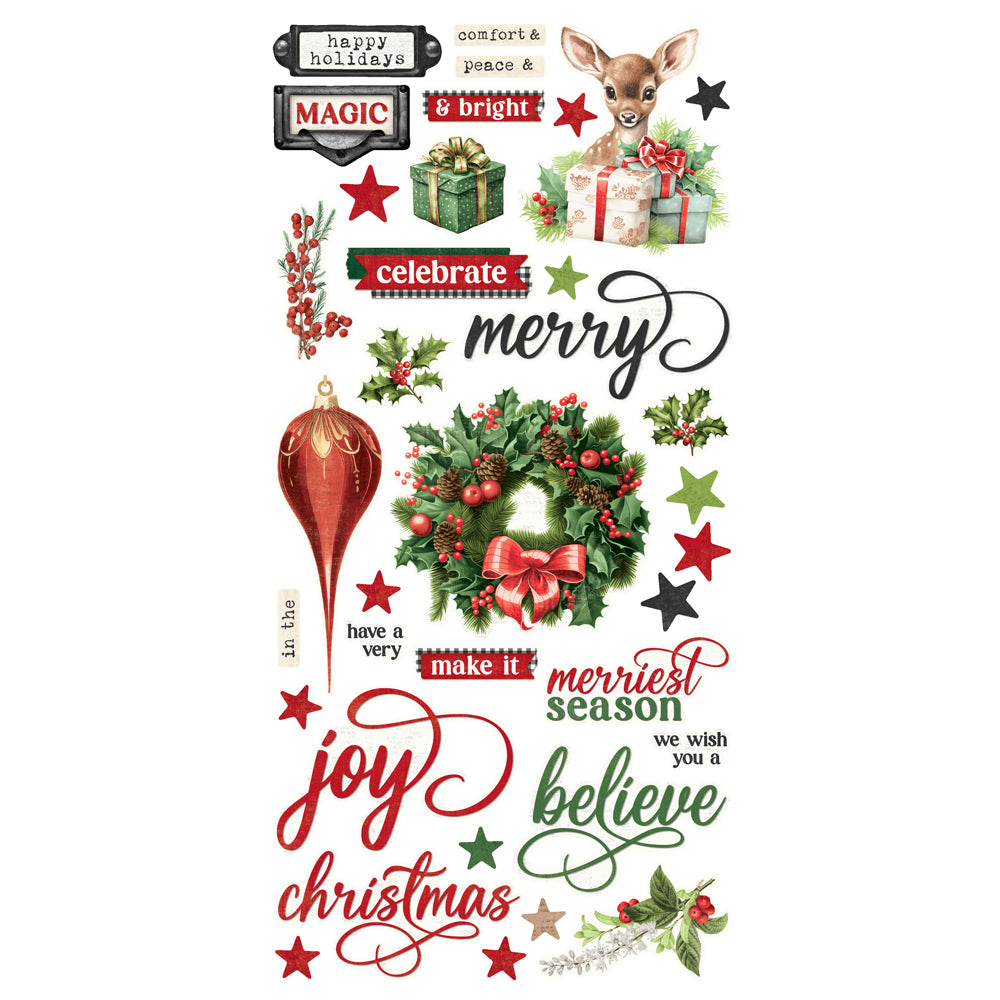 Simple Stories SIMPLE VINTAGE BELIEVE Christmas Card Kit #25537
