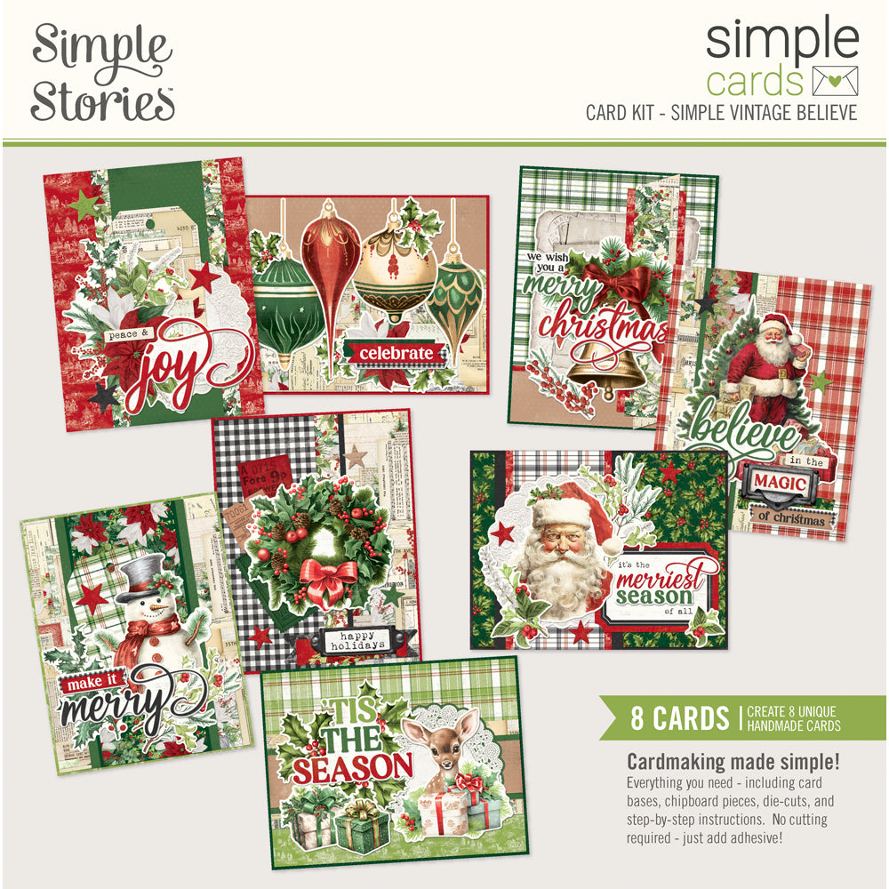 Simple Stories SIMPLE VINTAGE BELIEVE Christmas Card Kit #25537