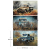 ReDesign with Prima WHEELS OF TIME Decoupage Decor Tissue Paper 3 sheets 19.5" x 30" #670979