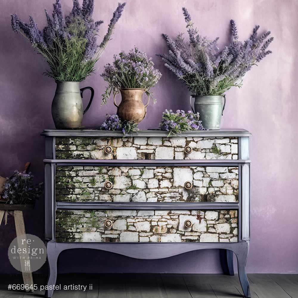 Re-Design with Prima PASTELS ARTISTRY II Decoupage Decor Tissue Paper 19