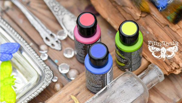 Finnabair Prima Limited Edition JUICY SET Liquid Acrylic Set 3 Colors x 1 fl oz each #969929