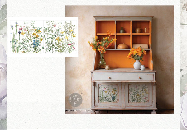Re-Design with Prima ECLAT FLORAL Decor Maxi Transfer 2 sheets 12"x12" #673970