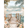 Ciao Bella SUMMER DAYS A5 Assorted Rice Paper Selection Decoupage 8 sheets #CBRS017