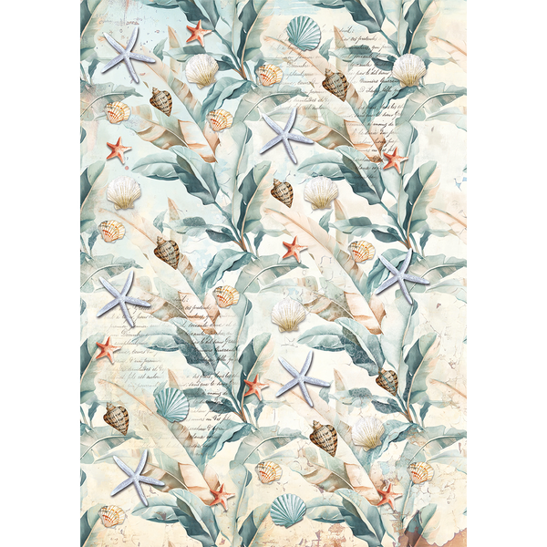 Ciao Bella SUMMER DAYS A5 Assorted Rice Paper Selection Decoupage 8 sheets #CBRS017