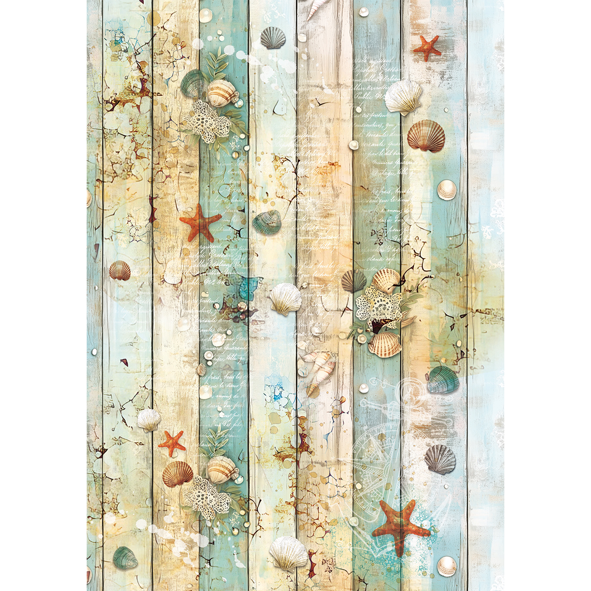 Ciao Bella SUMMER DAYS A5 Assorted Rice Paper Selection Decoupage 8 sheets #CBRS017