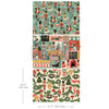 Three sheets of A3 decoupage fiber with Christmas-themed patterns including nutcrackers and festive ornaments.