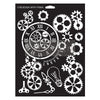 Re-Design with Prima GEARWORKS Decor Stencil 9 x 12" #673253