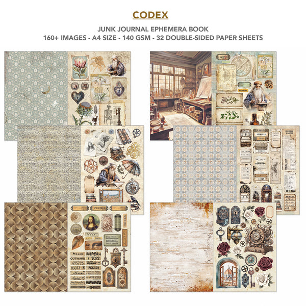 Ciao Bella CODEX A4 Junk Journal & Ephemera Book #CBB008