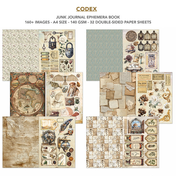 Ciao Bella CODEX A4 Junk Journal & Ephemera Book #CBB008