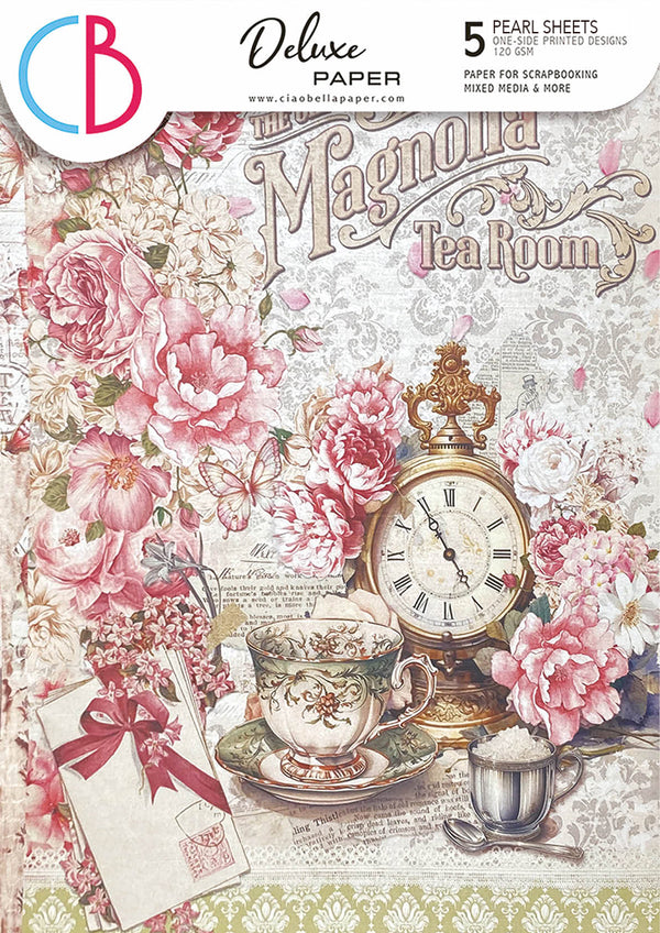 Ciao Bella TIMELESS MOMENTS A4 Deluxe Paper PEARL sheets Pearlescent 5 sheets #CBD017