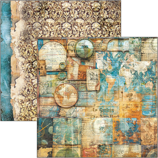 Ciao Bella ESPRIT DE VOYAGE 8x8 Paper Pad 12 Sheets #CBH082