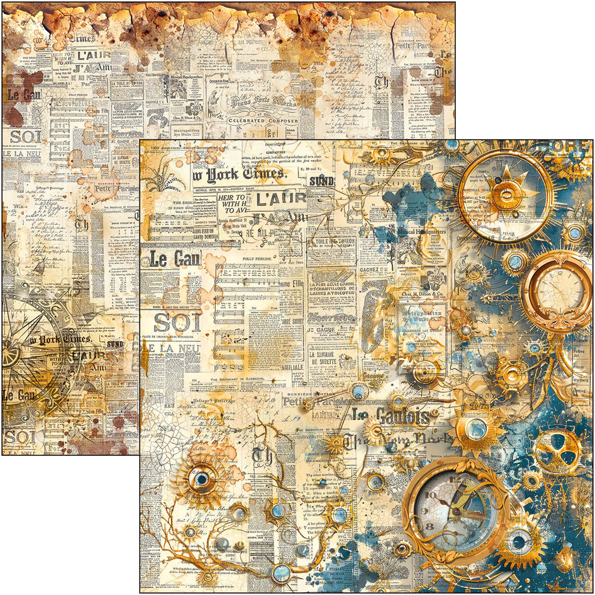 Ciao Bella ESPRIT DE VOYAGE 8x8 Paper Pad 12 Sheets #CBH082