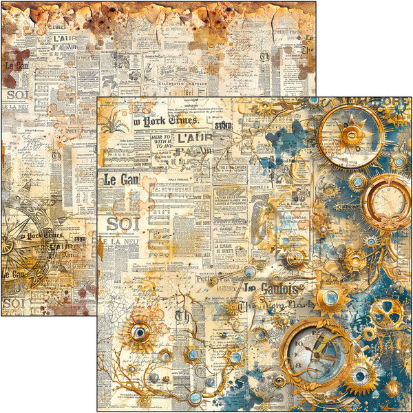 Ciao Bella ESPRIT DE VOYAGE 8x8 Paper Pad 12 Sheets #CBH082