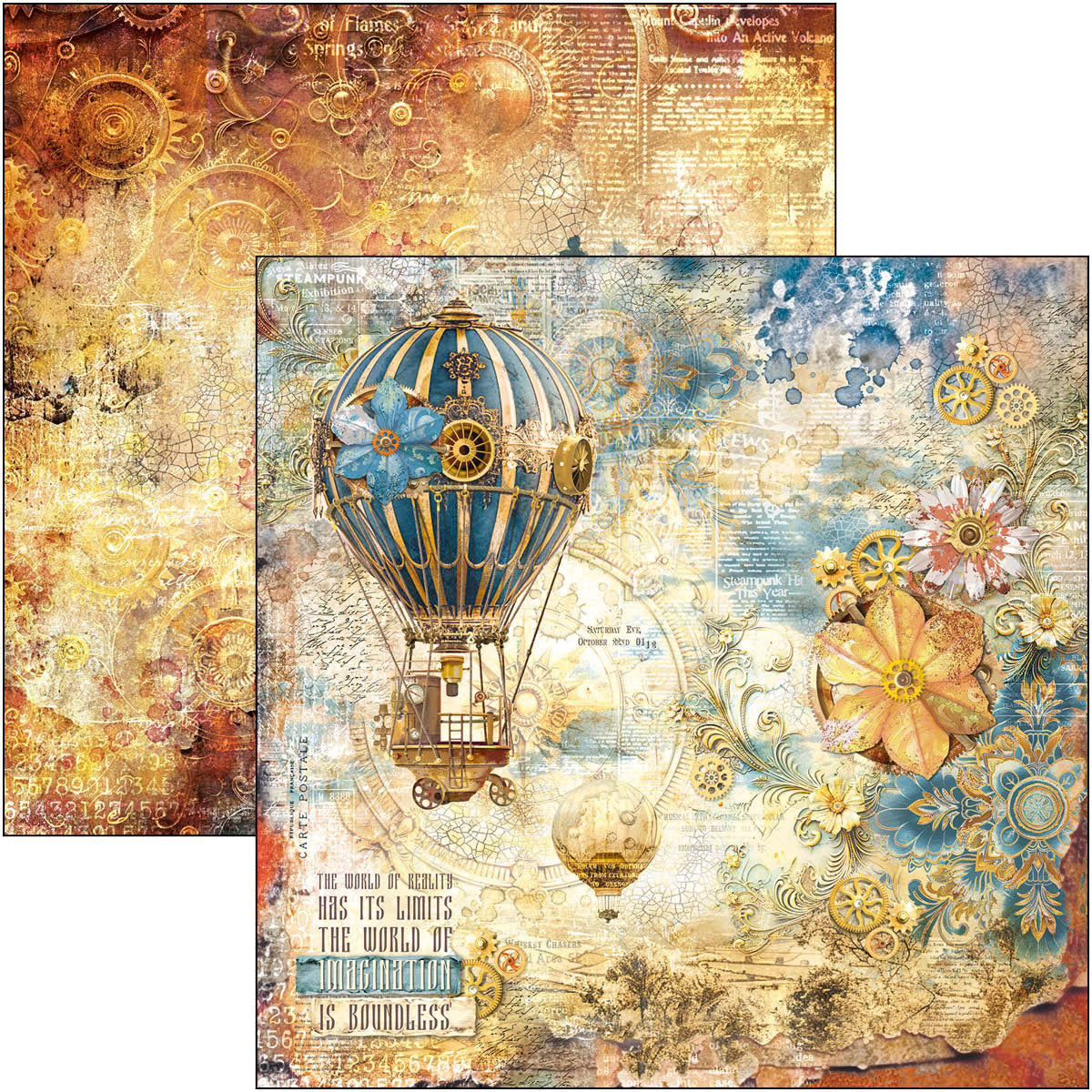 Ciao Bella ESPRIT DE VOYAGE 8x8 Paper Pad 12 Sheets #CBH082