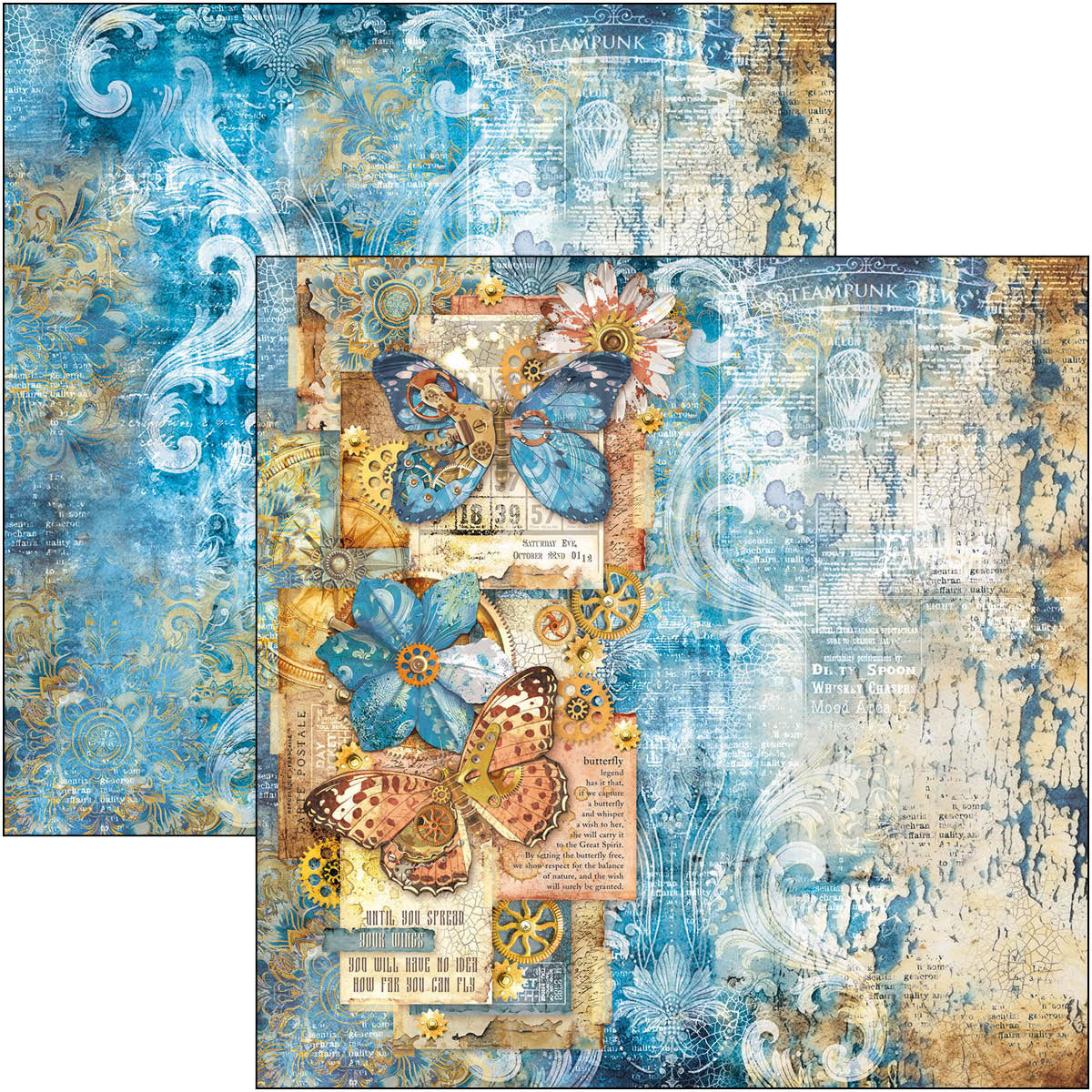 Ciao Bella ESPRIT DE VOYAGE 8x8 Paper Pad 12 Sheets #CBH082