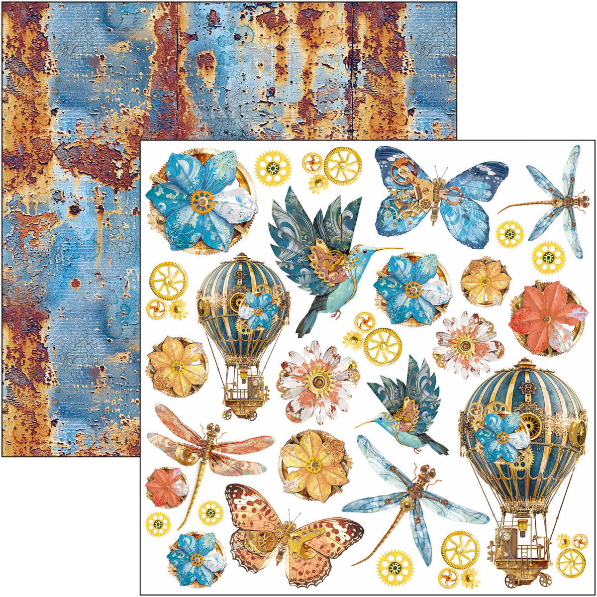 Ciao Bella ESPRIT DE VOYAGE 8x8 Paper Pad 12 Sheets #CBH082