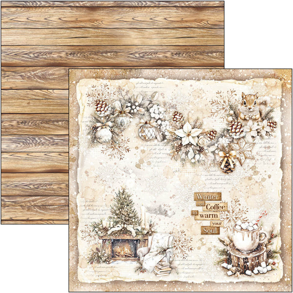 Ciao Bella WINTER SEASON 8x8 Paper Pad 12 Sheets #CBH088