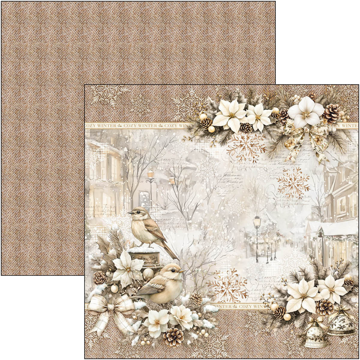 Ciao Bella WINTER SEASON 8x8 Paper Pad 12 Sheets #CBH088