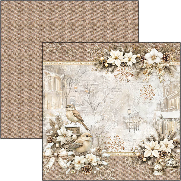 Ciao Bella WINTER SEASON 8x8 Paper Pad 12 Sheets #CBH088