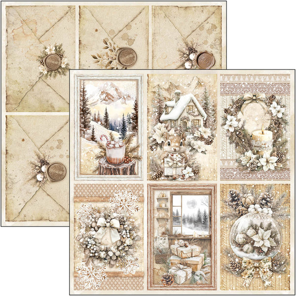 Ciao Bella WINTER SEASON 8x8 Paper Pad 12 Sheets #CBH088