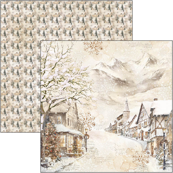 Ciao Bella WINTER SEASON 8x8 Paper Pad 12 Sheets #CBH088