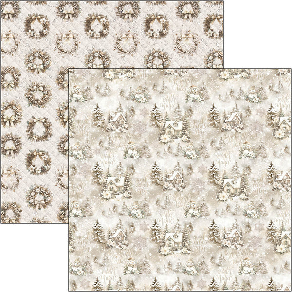 Ciao Bella WINTER SEASON 8x8 Paper Pad 12 Sheets #CBH088