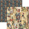 Ciao Bella TOY SHOP Winter Christmas 8x8 Paper Pad 12 Sheets #CBH089