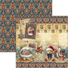 Ciao Bella TOY SHOP Winter Christmas 8x8 Paper Pad 12 Sheets #CBH089