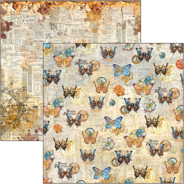 Ciao Bella ESPRIT DE VOYAGE 12x12 Paper Pad 12 Sheets #CBPM082