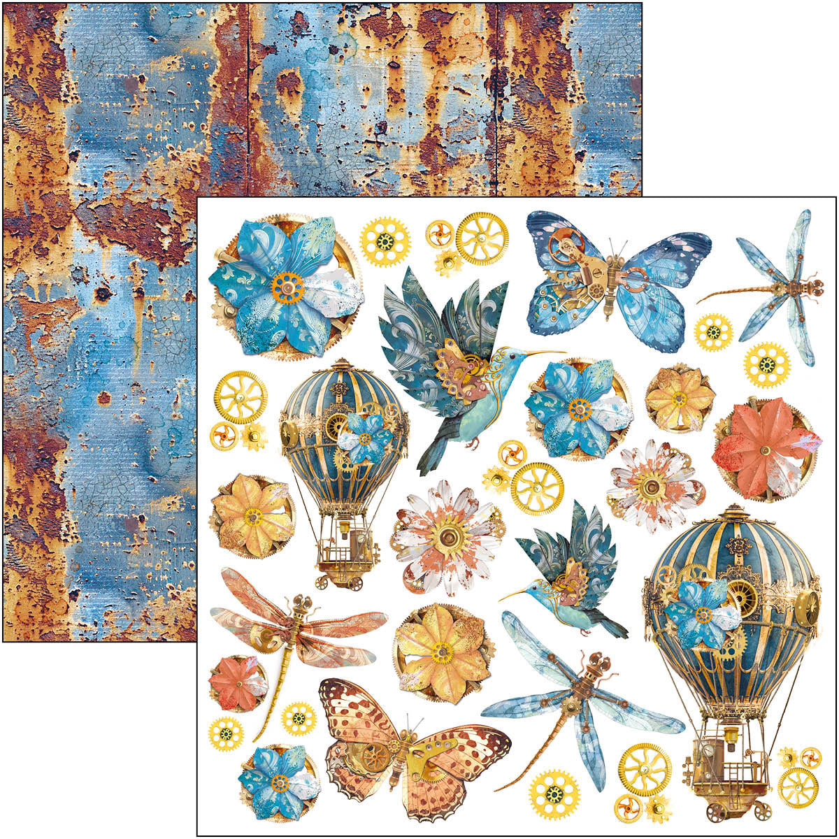 Ciao Bella ESPRIT DE VOYAGE 12x12 Paper Pad 12 Sheets #CBPM082