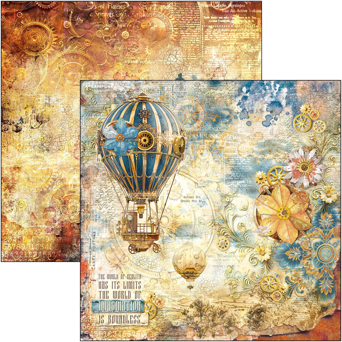Ciao Bella ESPRIT DE VOYAGE 12x12 Paper Pad 12 Sheets #CBPM082