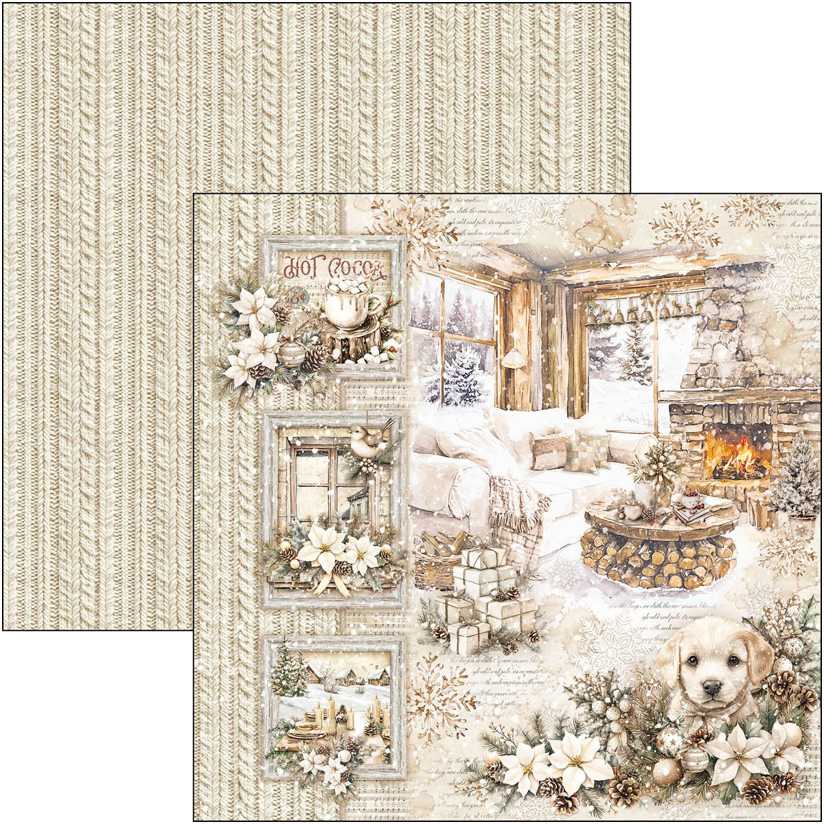 Ciao Bella WINTER SEASON 12x12 Paper Pad 12 Sheets #CBPM088