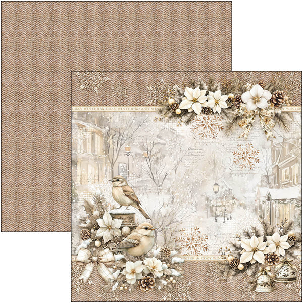 Ciao Bella WINTER SEASON 12x12 Paper Pad 12 Sheets #CBPM088