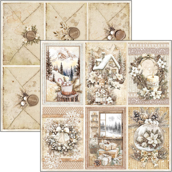 Ciao Bella WINTER SEASON 12x12 Paper Pad 12 Sheets #CBPM088