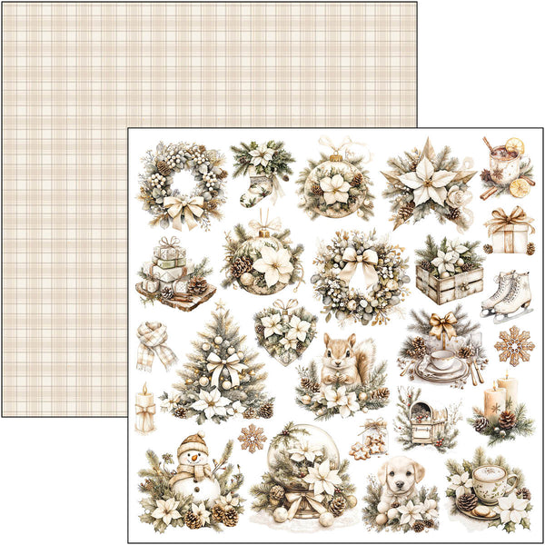 Ciao Bella WINTER SEASON 12x12 Paper Pad 12 Sheets #CBPM088