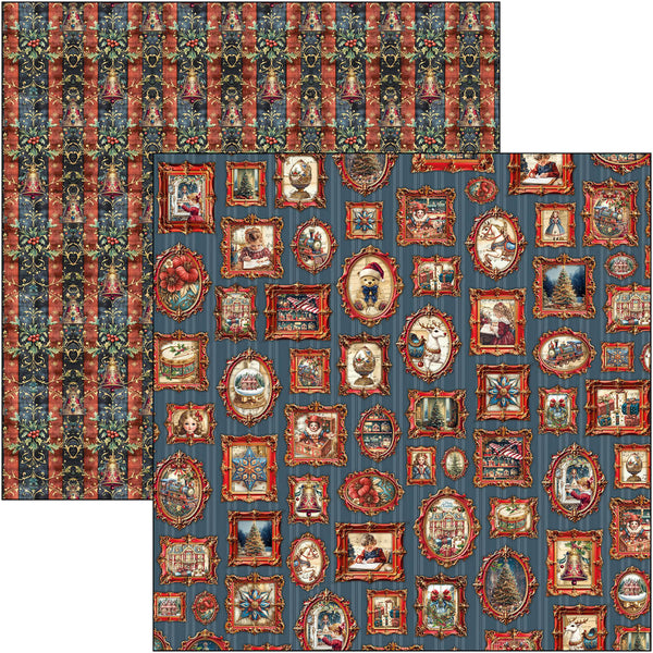 Ciao Bella TOY SHOP Winter Christmas 12x12 Paper Pad 12 Sheets #CBPM089