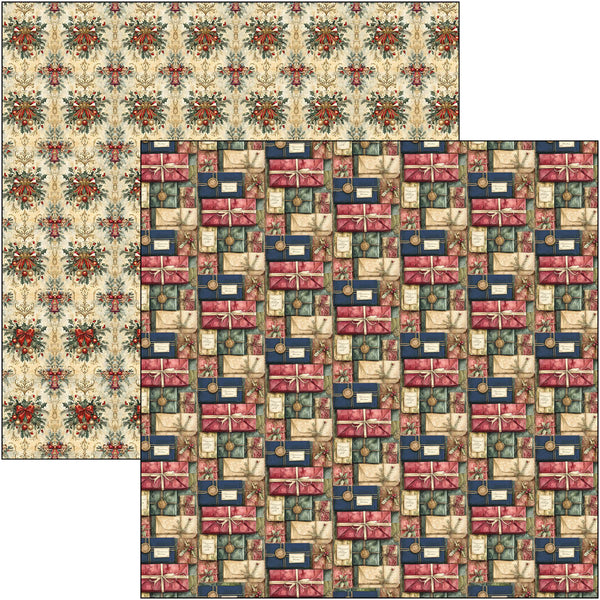 Ciao Bella TOY SHOP Winter Christmas 12x12 Paper Pad 12 Sheets #CBPM089