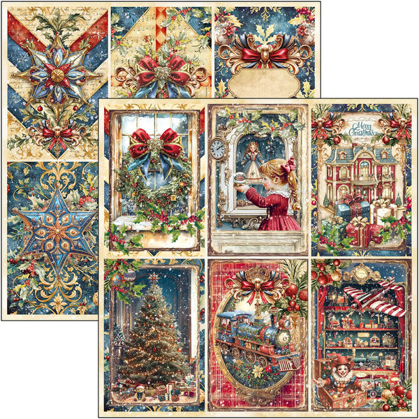 Ciao Bella TOY SHOP Winter Christmas 12x12 Paper Pad 12 Sheets #CBPM089