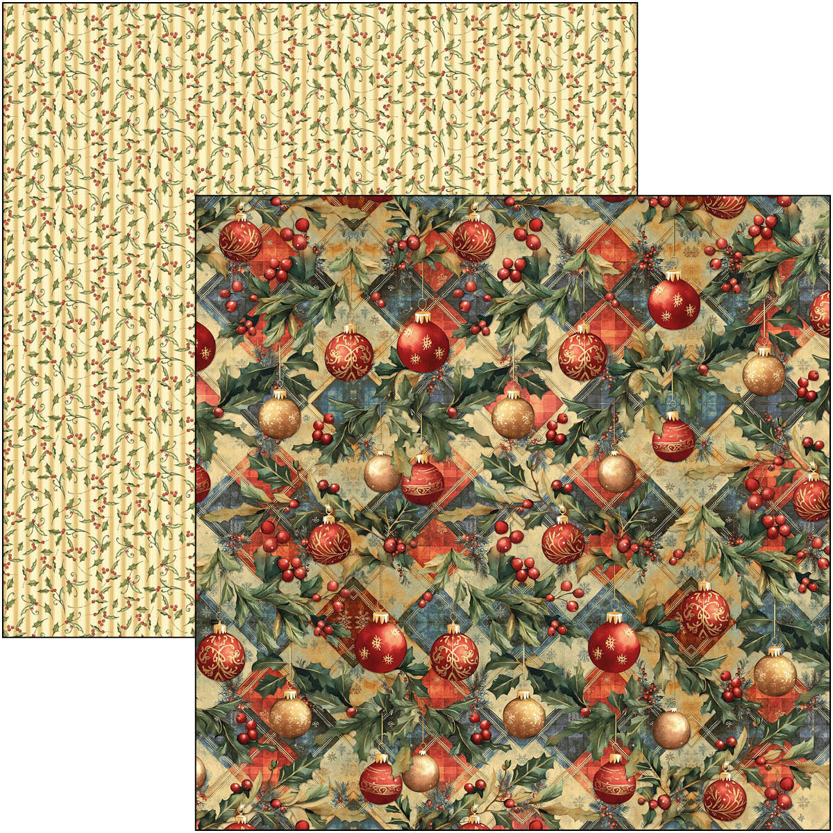 Ciao Bella TOY SHOP Winter Christmas 12x12 Paper Pad 12 Sheets #CBPM089