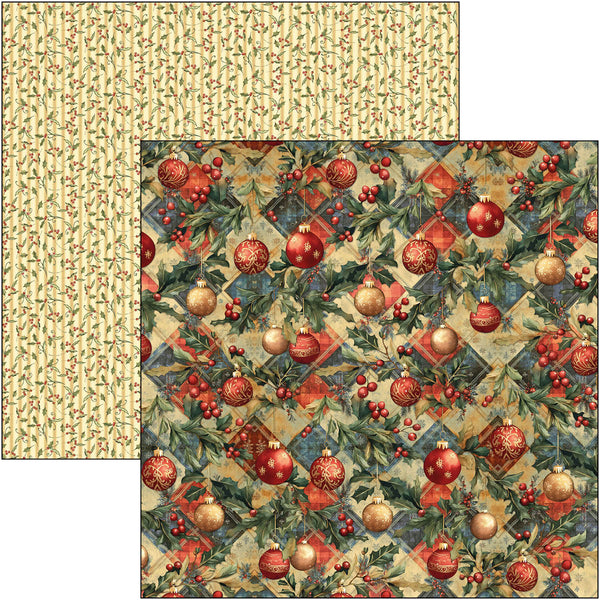 Ciao Bella TOY SHOP Winter Christmas 12x12 Paper Pad 12 Sheets #CBPM089
