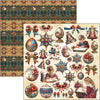 Ciao Bella TOY SHOP Winter Christmas 12x12 Paper Pad 12 Sheets #CBPM089