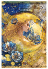 Ciao Bella CELESTIAL A4 Decoupage Rice Paper Art Set 4 Sheets #CBRA003