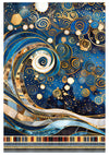 Ciao Bella CELESTIAL A4 Decoupage Rice Paper Art Set 4 Sheets #CBRA003