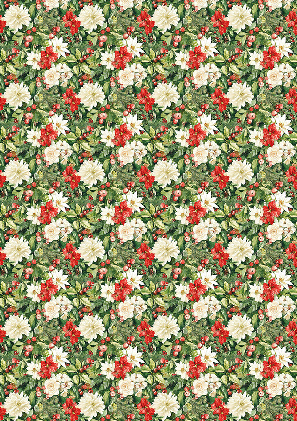 Ciao Bella CHRISTMAS VIBES A5 Assorted Rice Paper Selection Decoupage 8 sheets #CBRS004