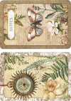 Ciao Bella CABINET OF CURIOSITIES A5 Assorted Rice Paper Selection Decoupage 8 sheets #CBRS010