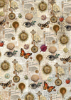 Ciao Bella CABINET OF CURIOSITIES A5 Assorted Rice Paper Selection Decoupage 8 sheets #CBRS010