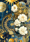 PRE-ORDER Ciao Bella CELESTIAL A5 Assorted Rice Paper Selection Decoupage 8 sheets #CBRS012