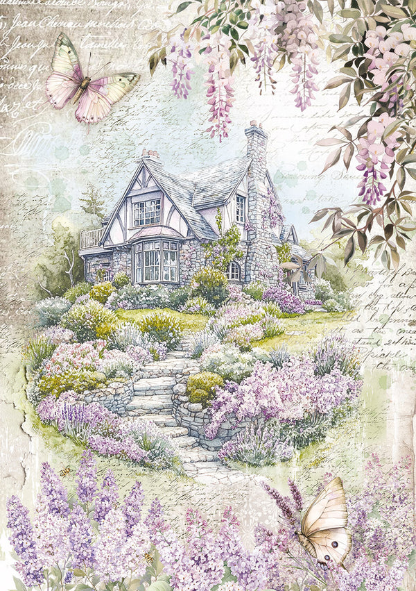 Ciao Bella SECRET GARDEN A5 Assorted Rice Paper Selection Decoupage 8 sheets #CBRS013