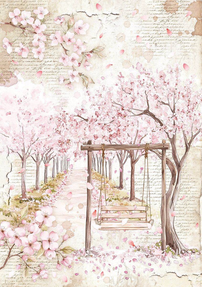 Ciao Bella SECRET GARDEN A5 Assorted Rice Paper Selection Decoupage 8 sheets #CBRS013
